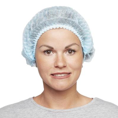 Шапочка медицинская тип "Шарлотта" голубая /Спецмедзащита/500/4000 (Н)