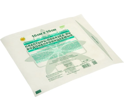 Пластырь-повязка с впитывающей прокладкой 10*10 см/Leiko