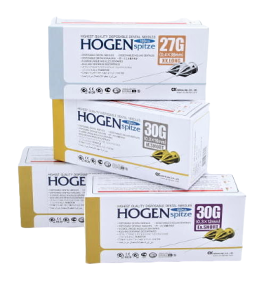 15. Иглы карпульные Hogen Spitze (0,4*35mm), 27G, 100 шт/уп/ Корея