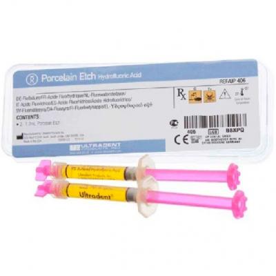 15. Гель д/травления Порцелайн/ Porcelain Etch(9% плавиковой кислоты, 2шпр*1.2мл), UL 406/ UltraDent