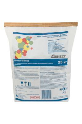 15. Денест-Солид гипс стоматологический высокопрочный, 3 класс, голубой, 25кг/ ЭУР-МЕД