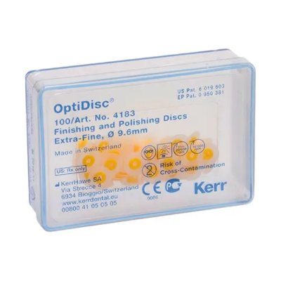 15. Диски полировальные OptiDisc (Оптидиск) ультратонкий, d=9,6мм (100 шт), 4183/ Kerr