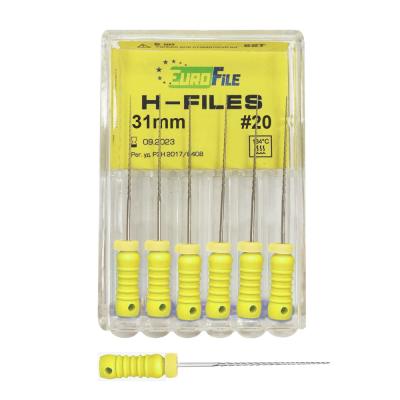 15. Корневой бурав Н-файл №20, 31 мм, 6шт/уп/ Еврофайл