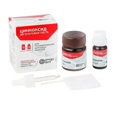 15. Цинкоксид-эвгеноловая паста б/формальдегида (25г+10мл)/ Омега Дент