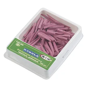 15. Клинья 1.187 фиксир. деревян.толстые длинные фиолетовые, 100шт/уп/ ТОР ВМ