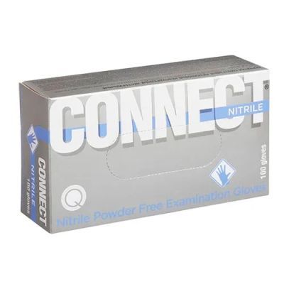 Перчатки нитрил. нестер. текстур. M 3,0 г, 100 пар/упак/Connect/1000/