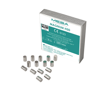 15. Сплав Mesa Magnum H50 для бюгелей, Co (64%), Cr (29%), Mo (6,5%) 1 кг, без бериллия/ Mesa (Н)