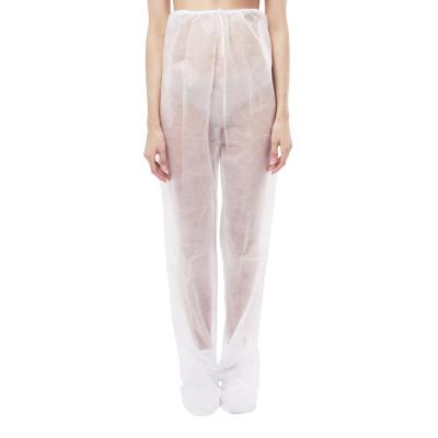 Штаны для прессотерапии спанбонд, нестер., резинка, пл. 25, белые /BEAJOY/1/100