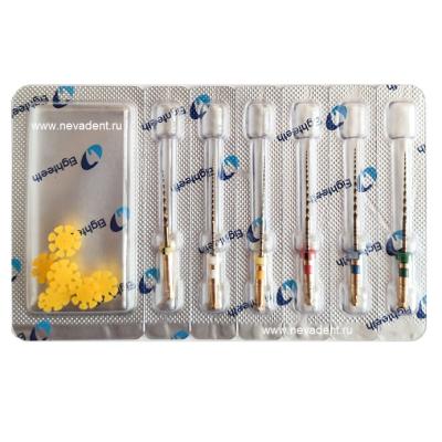 Инструмент эндодонт. машин. E-FLEX GOLD-10 Packs 119 17.08, 19мм устевик, 6шт/уп/ Eighteeth