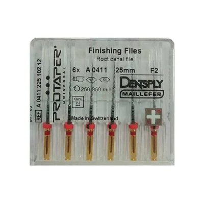 15. ПроТейпер (ProTaper) машинный 25 мм F2 (красный), 6шт/уп/ Dentsply Maillefer