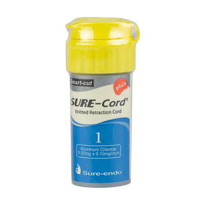 15. Нить ретракционная Sure-cord plus №1 с хлоридом алюминия (СуреКорд)/ SURE-ENDO