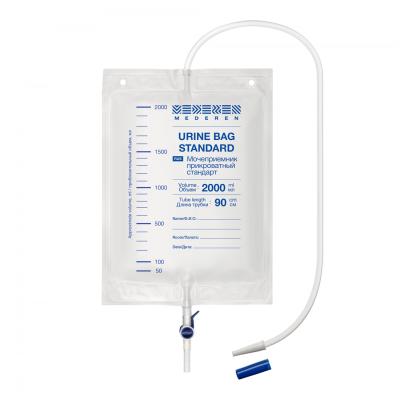 Мочеприемник прикроватный 2000 мл с Т-образным краном/Mederen