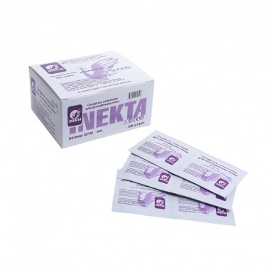 Салфетка проспиртованная р-р 56*65 мм этил Inekta /100