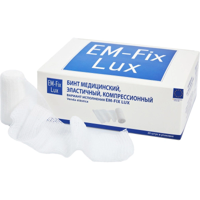 Бинт фиксирующий 4м*6см EM-Fix Lux/400