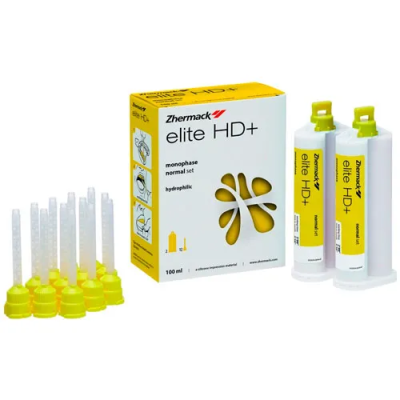 15. А-силикон слепоч. средневяз. ELITE НD+ (Элит) Monophase normal Set, (2Х50мл)/ Zhermack