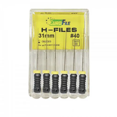 15. Корневой бурав Н-файл №40, 31 мм, 6шт/уп/ Еврофайл
