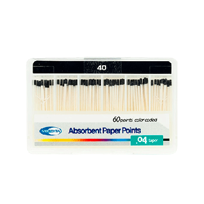 15. Штифты бумажные 04 №40, 60 шт/уп/ Медента