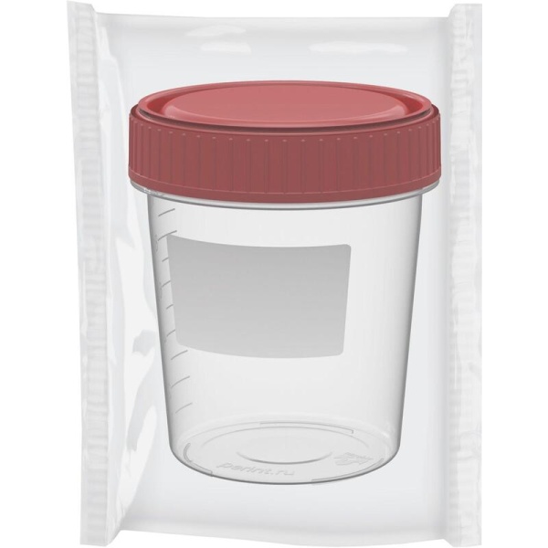 Контейнер для сбора биологического материала стерил. 120 мл./ Перинт/300