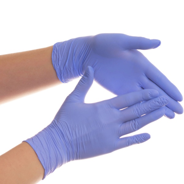 Перчатки нитрил. нестер. текстур. неопудр. сиреневые S /Norma/50/500
