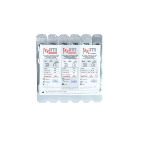 R-SHAPER 25мм S2 25/04 6шт, Niti файлы, Геософт
